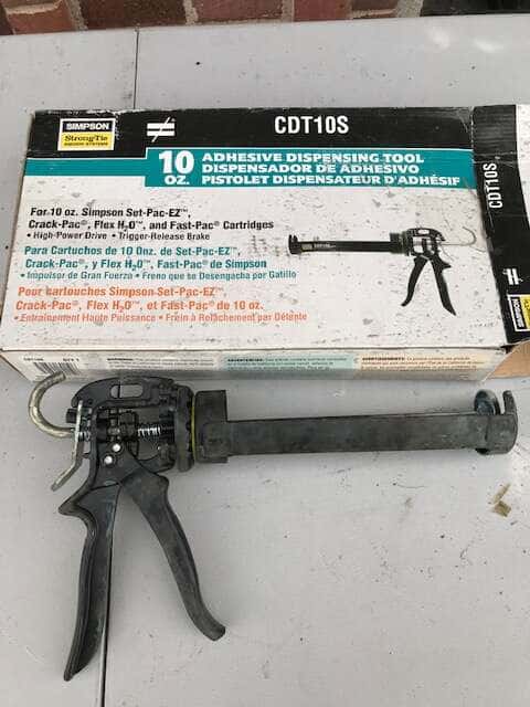Simpson CDT 10 S epoxy gun