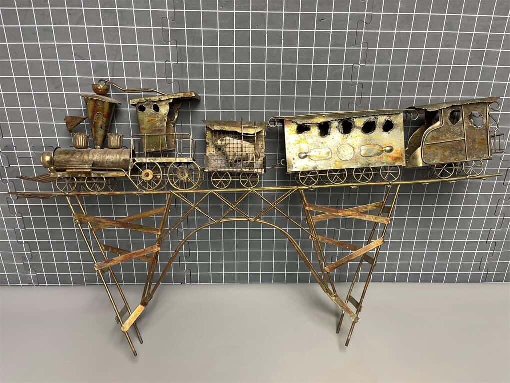 BRUTALIST MCM TRAIN WALL ART