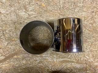 Jeep, Chevy, GMC, Square Body, Ford 4x4 Front Axle Chrome Center Hubs Caps (Two) (4.20" O.D. x 4.30" Tall)