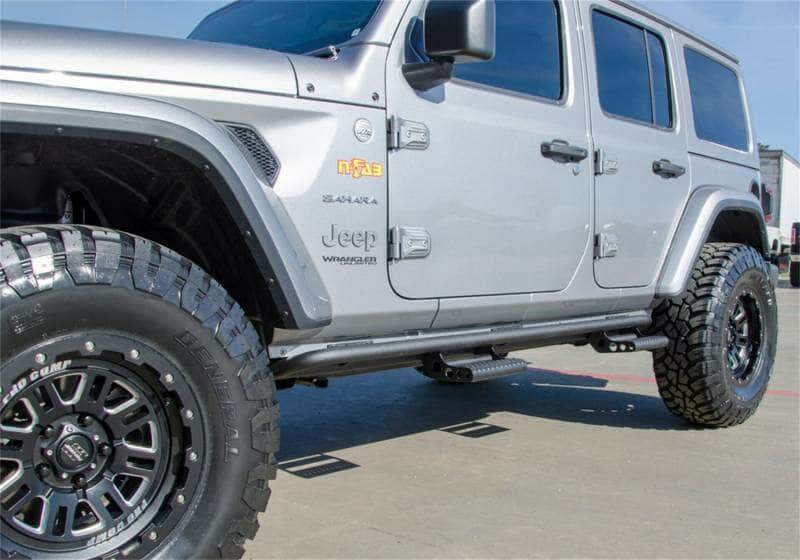 N-FAB J184RKRS4 Rock-Rail RKR Side Step System for 18-22 JL Jeep Wrangler Running Boards Nerf Bars